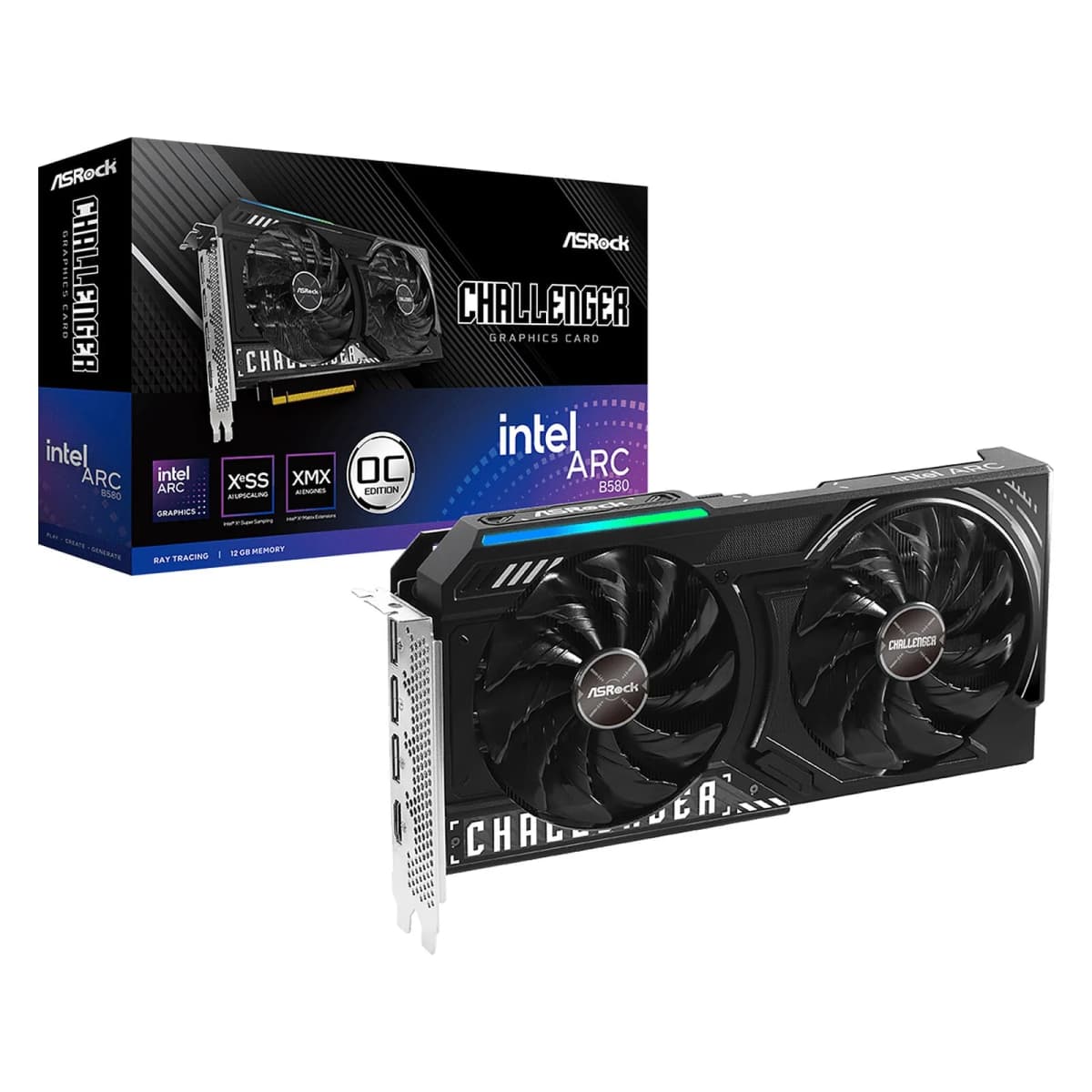 Carte Graphique ASROCK Challenger INTEL Arc B580 12GB OC - 1