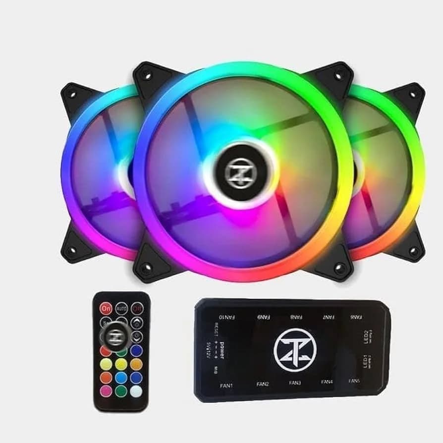 Fan VORTEX ARGB Fans NeonStorm 3 Box Telecommand
