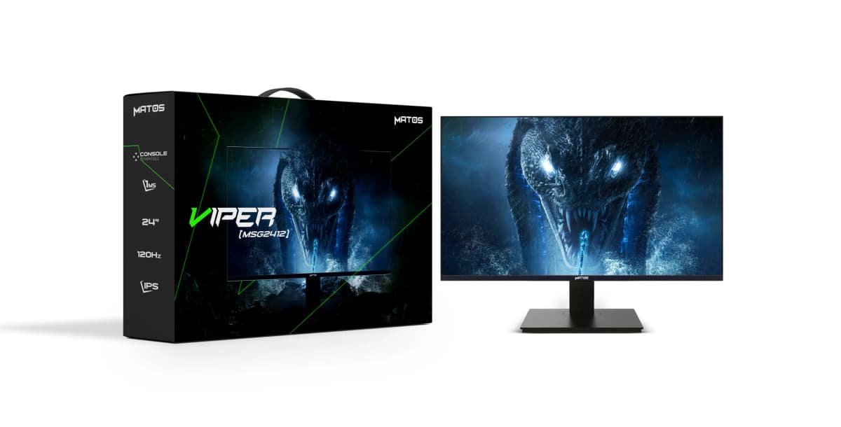 Écran MATOS Gaming 24" VIPER MSG2412 120HZ Full HD 1MS IPS - 1