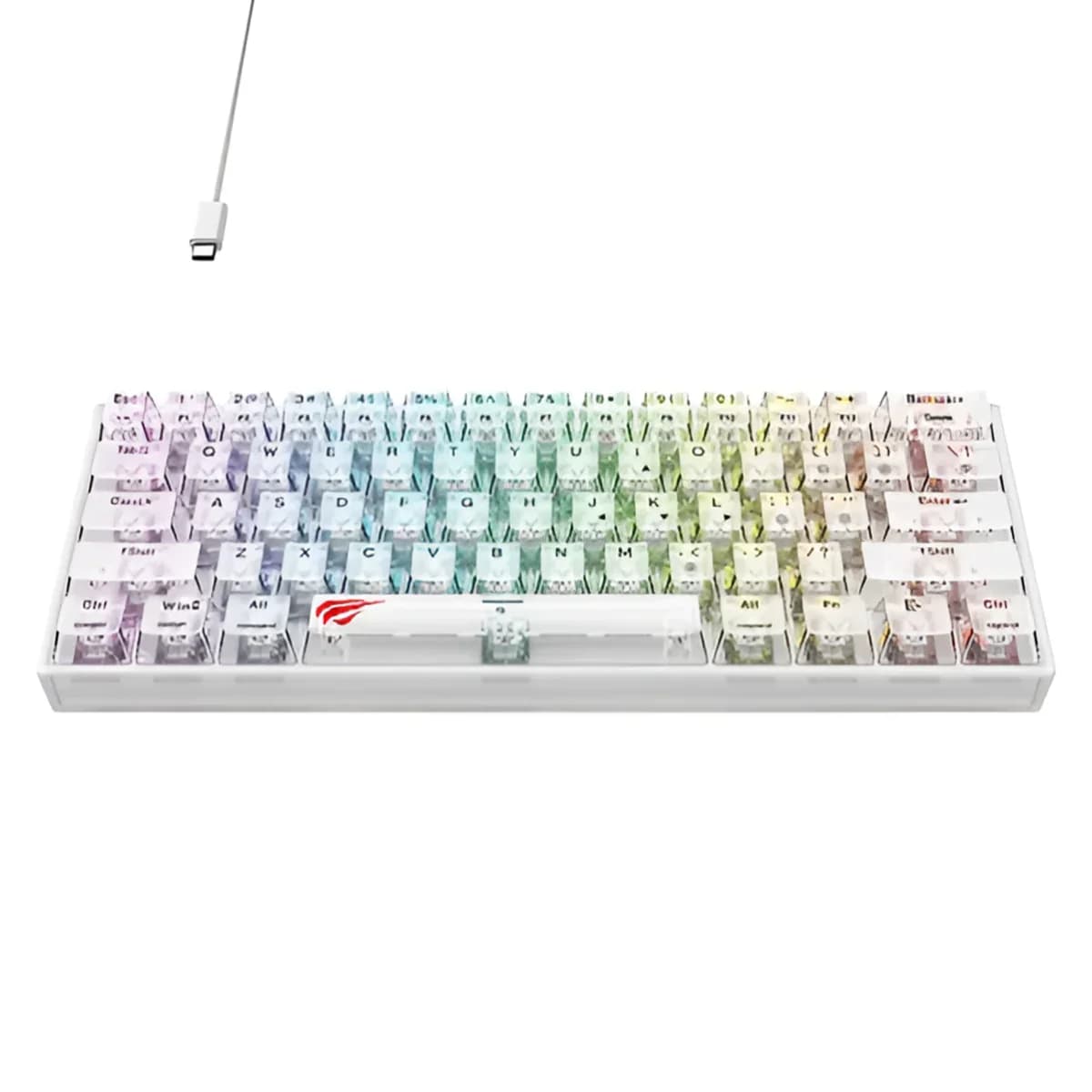 Clavier HAVIT Gamer Mécanique KB903L White - 1
