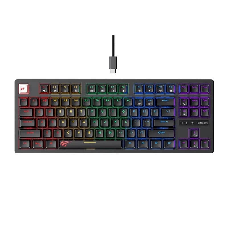 Clavier HAVIT Gamer Mécanique KB892L Switch Blue 75% - 1