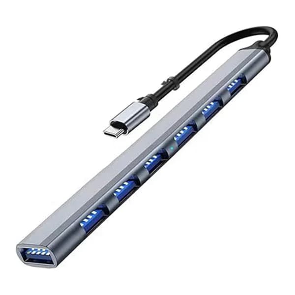 Hub Type C 7PORTS USB3.0 Aluminium THL467A CAPSYS