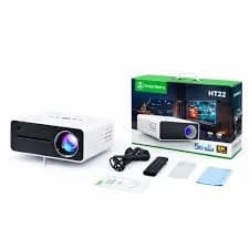 Projecteur Smart Barry HT22 5G WiFi 8K UHD avec Double Micro - 1