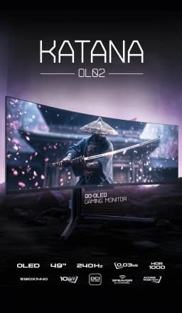 Matos Katana (Pre-Order) QD OLED 240HZ 49 inch Super Ultrawide 0.03 ms GTG TrueBlack HDR  thumbnail 2
