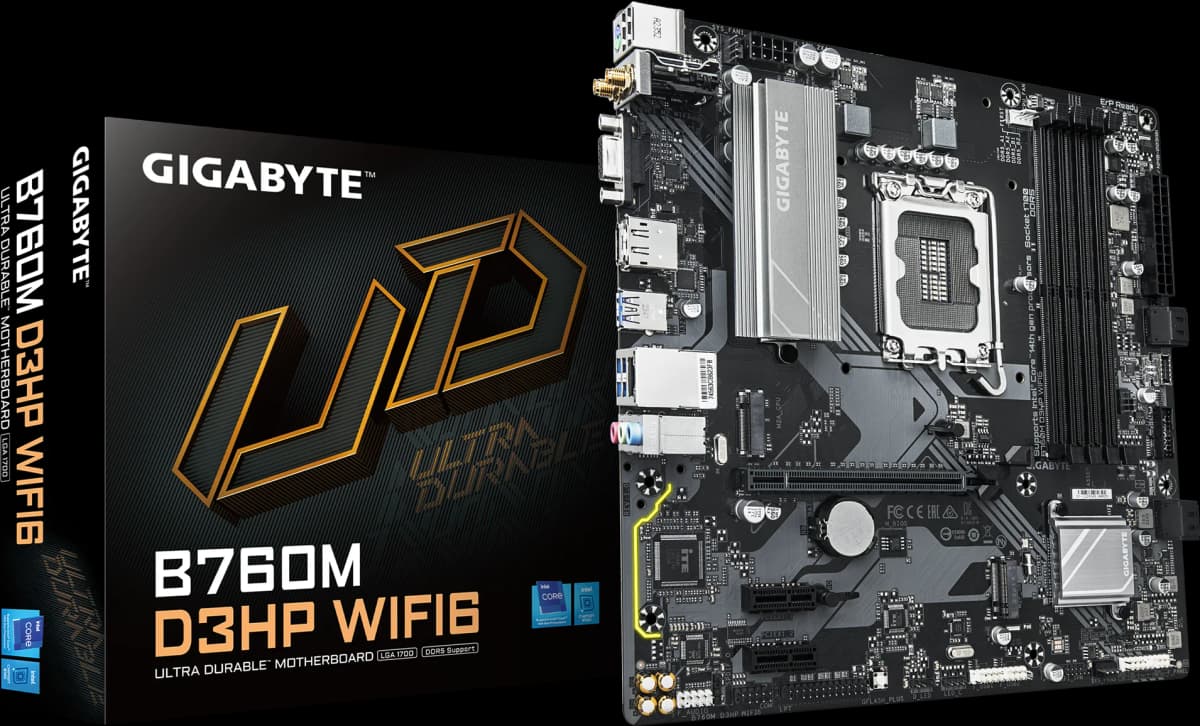 Carte Mère GIGABYTE B760M Gaming D3HP WIFI6 DDR5 - 1