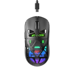 Souris HAVIT Sans Fil MS1044WB 3 Mode RGB Programmable Black - White thumbnail 1