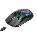 Souris HAVIT Sans Fil MS1044WB 3 Mode RGB Programmable Black - White thumbnail 3