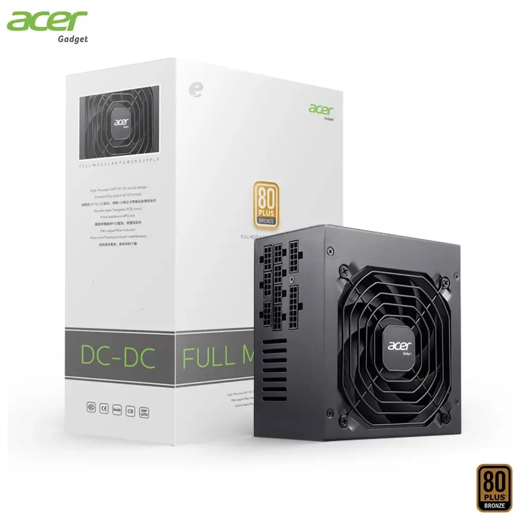 Bloc Alimentation ACER 550W Full Modular 80PLUS Bronze Black