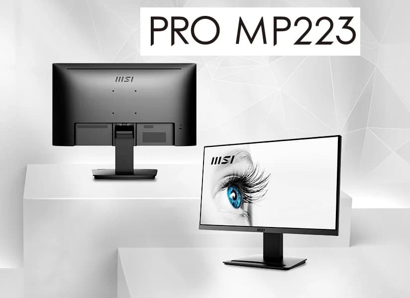 Écran MSI PRO MP223 E2 22" 100HZ VA DP Black