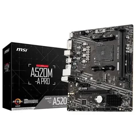 Carte Mère MSI A520M A PRO AMD DDR4