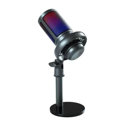 Microphone USB RGB Insta Black - 1