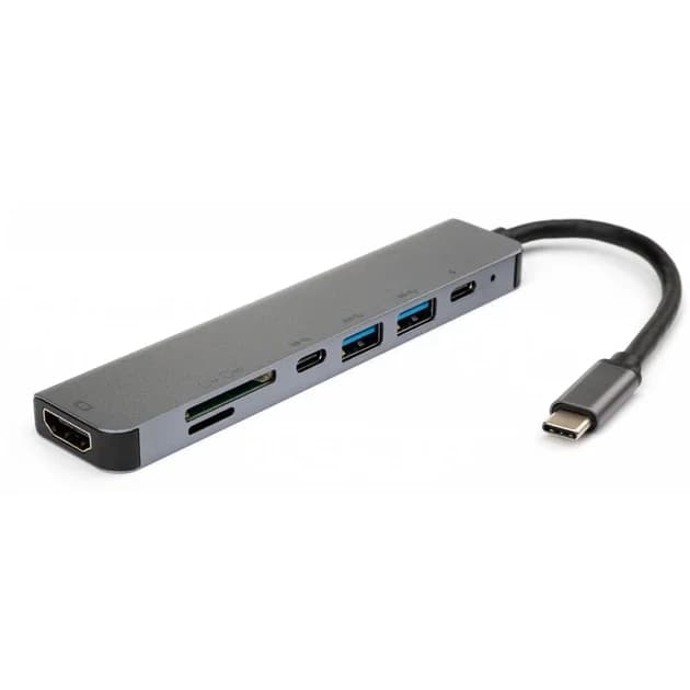 ADAPTATEUR TYPE-C TO HDMI 4K+SD/TF+ 2USB3.0 + TYPE-C95116D ONTEN