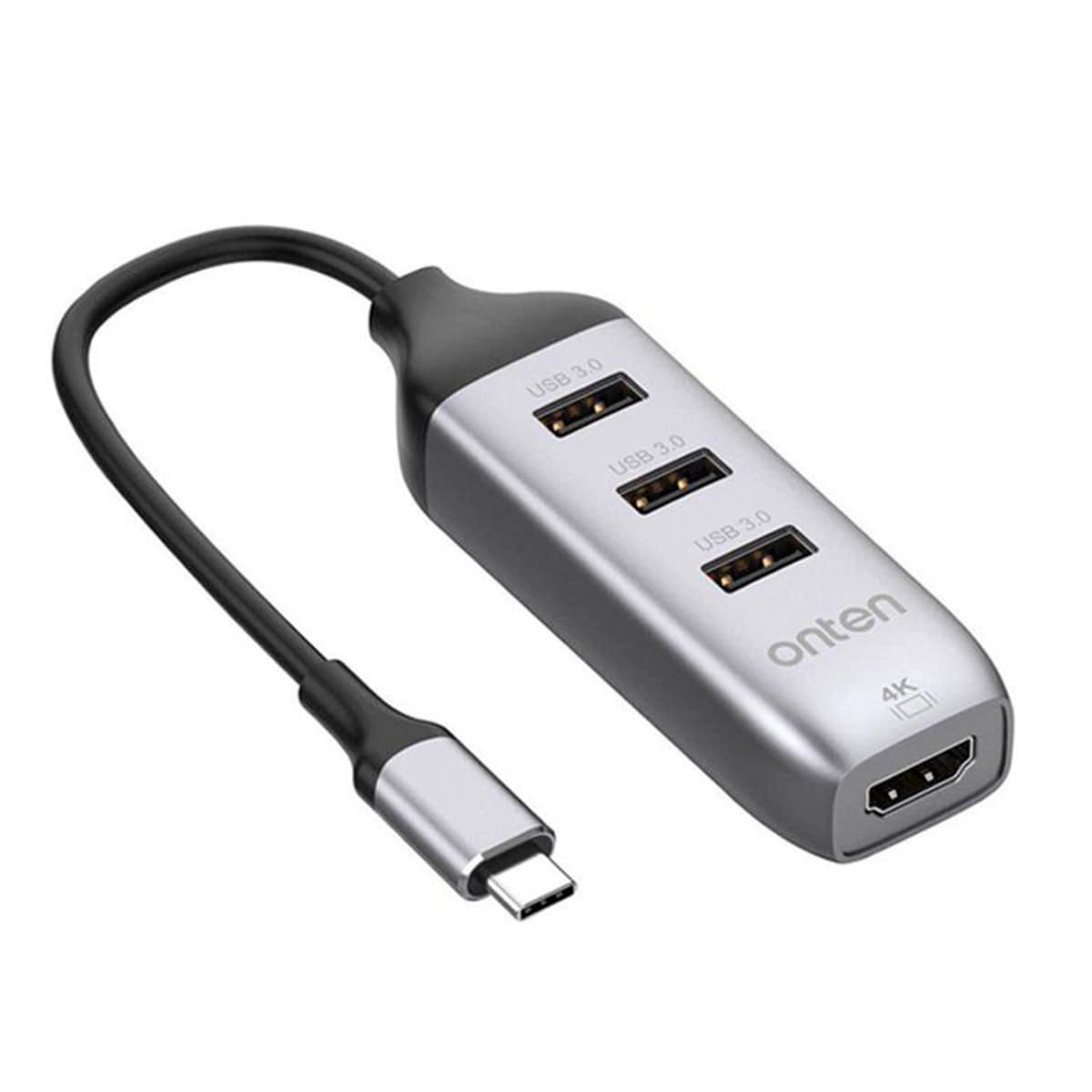 ADAPTATEUR TYPE-C TO HDMI 4K+ 3USB3.0 95118H ONTEN