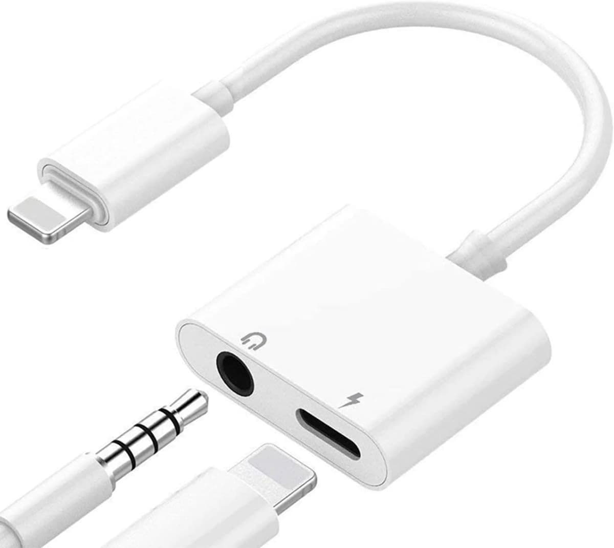 ADAPTATEUR IPHONE TO AUDIO PLUS CHARGE JH 026L