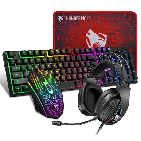 Combo 4in1 RGB Twlof TF400 Clavier Souris Tapis Casque