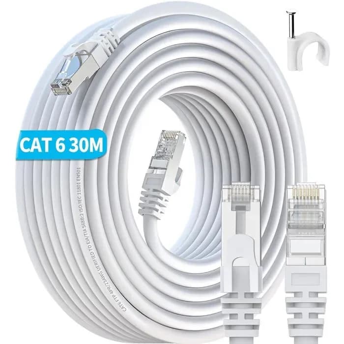 Cable Reseau E6 30m High Speed - 1
