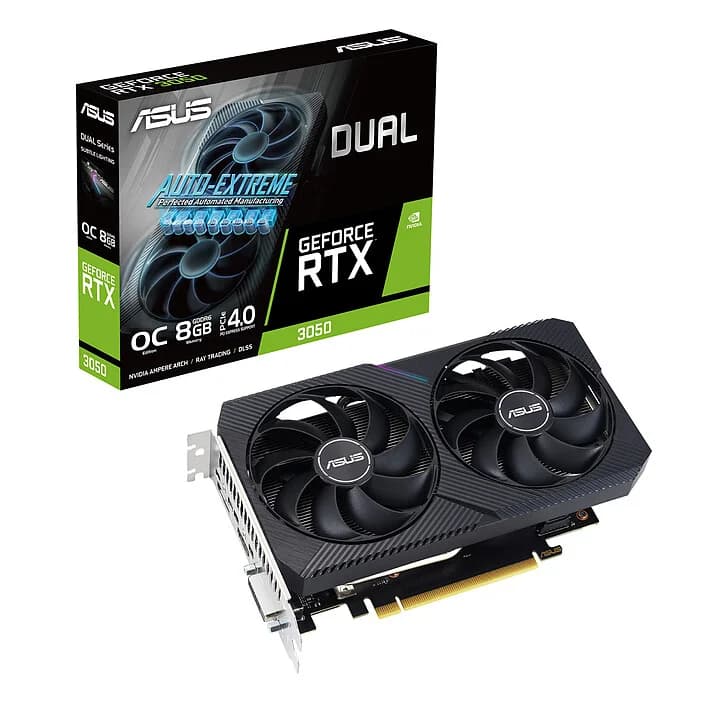 CARTE GRAPHIQUE ASUS RTX3050 DUAL V2 8G GDDR6