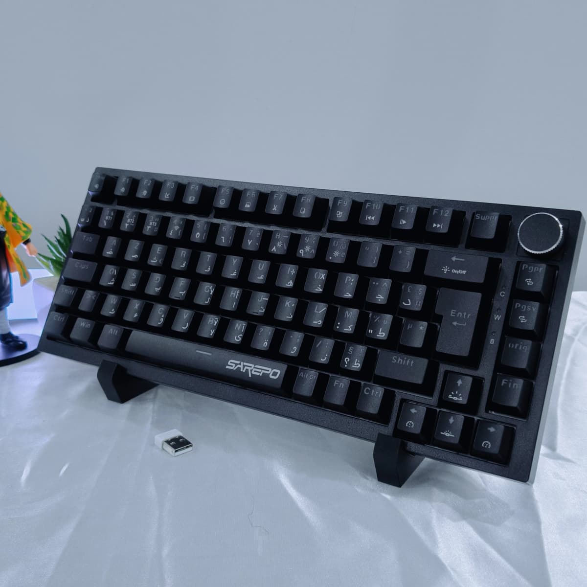 Clavier Sarepo Gaming Mechanique Mj82 Black Red Switch