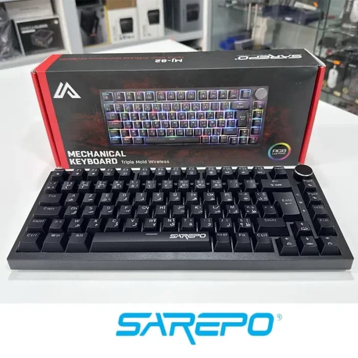 Clavier Sarepo Gaming Mechanique Mj82 Black Blue Switch