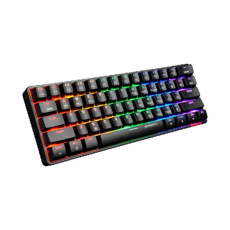 Clavier Sarepo Gaming Mechanique Mj61s Black Red Switch