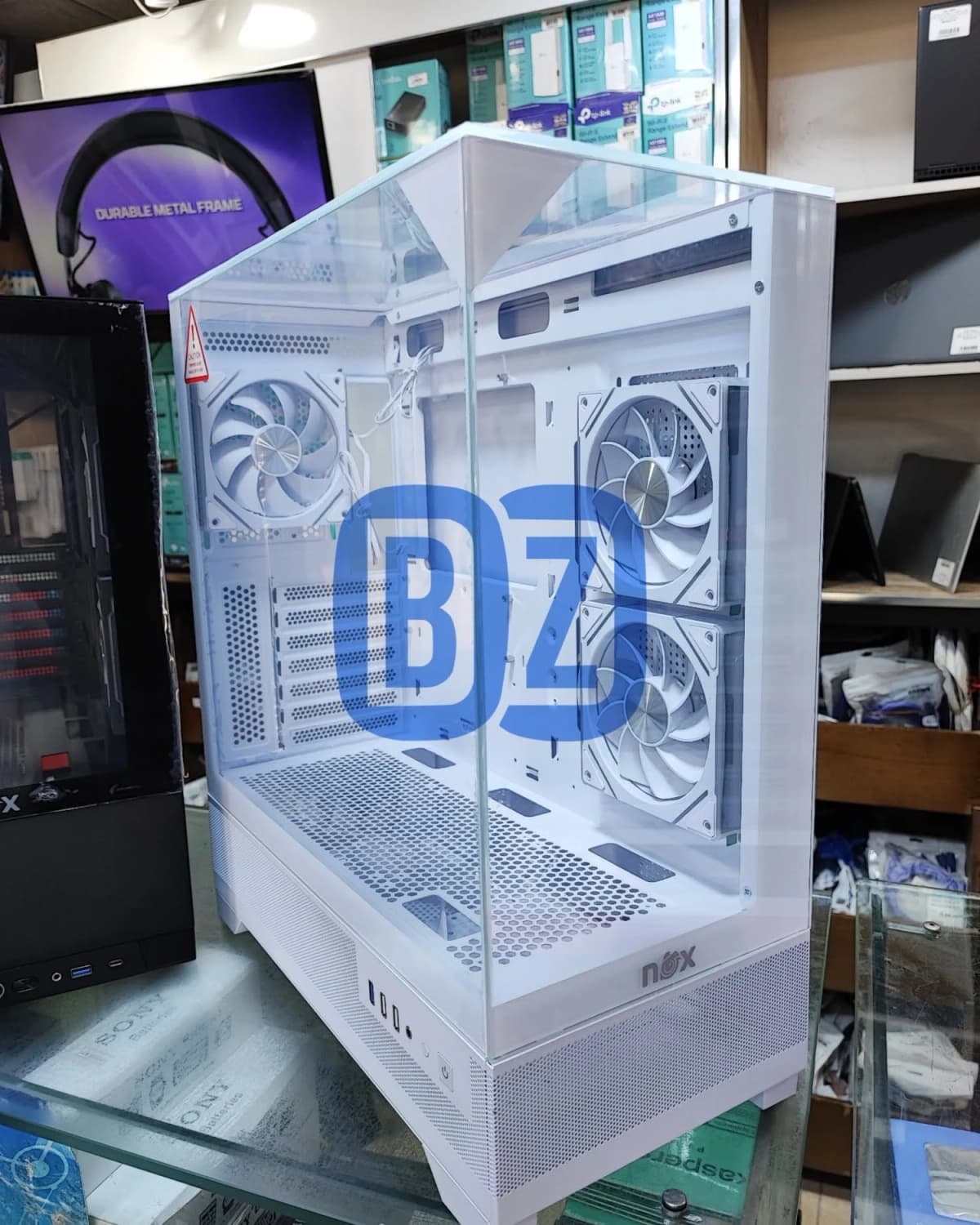 Boîtier NOX Aspire Glass Edition White 3FAN M42 ARGB
