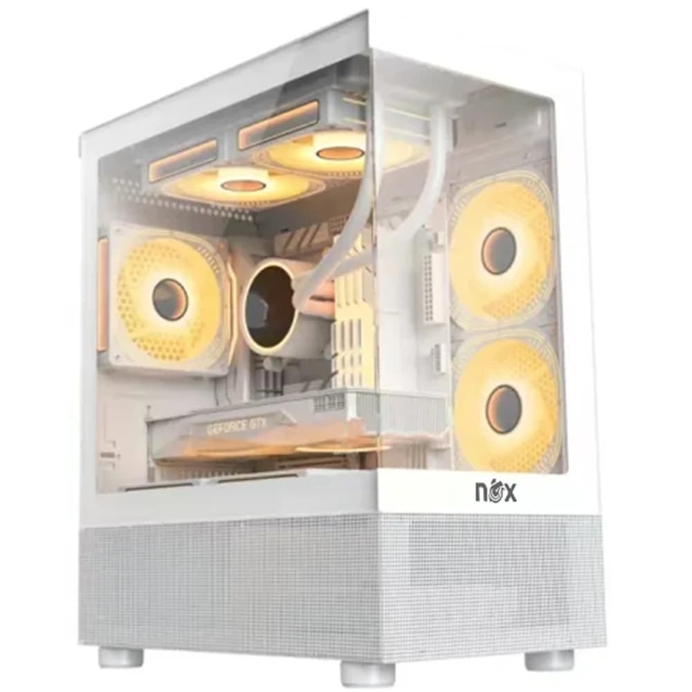 Boîtier NOX Phantom Full White PLUS M42 12CM ARGB